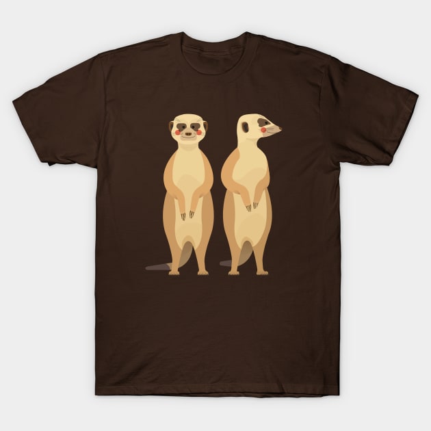 Meerkat, African Wildlife T-Shirt by theprintedsparrow